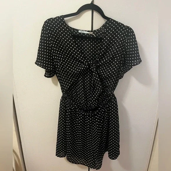 Urban outfitters black polka dot romper - Picture 3 of 8